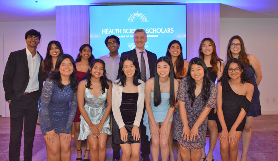 Inaya with the Health Science Scholars.