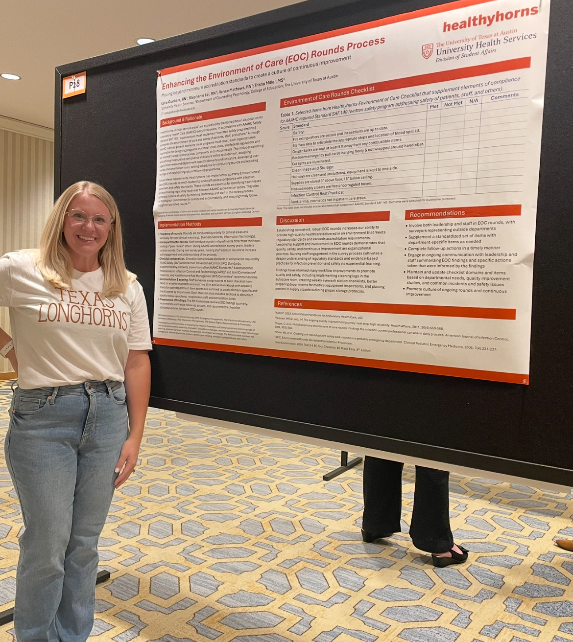 Katie Guebara, RN, presents her research